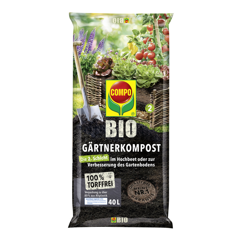 Terreau Universel BIO Sans Tourbe COMPO - 7,5 L - Nutriments 5 Semaines - Pour Toutes Les Plantes