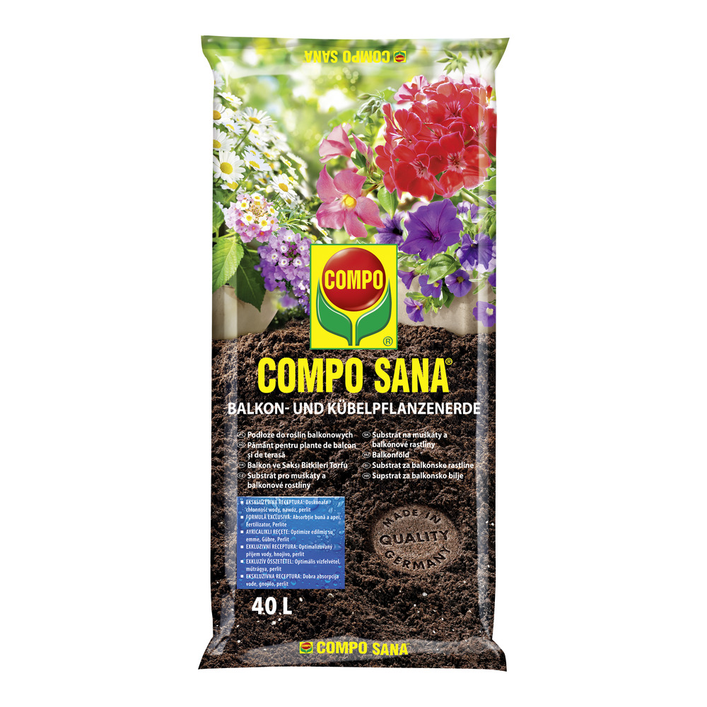 COMPO SANA® Substrát pro muškáty a balkonové rostliny