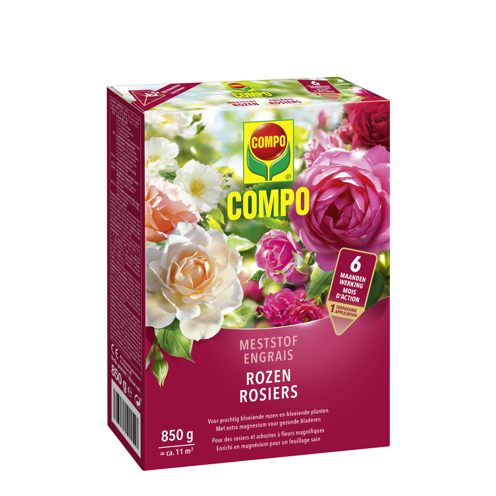 COMPO Engrais Rosiers Action Longue Durée 6 Mois - Floraison Abondante & Développement Sain