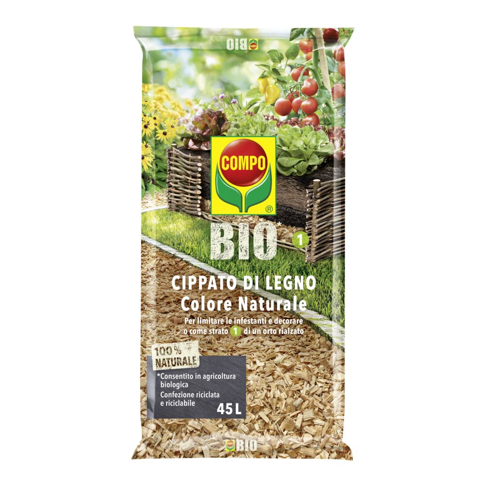 COMPO BIO Cippato di Legno Colore Naturale